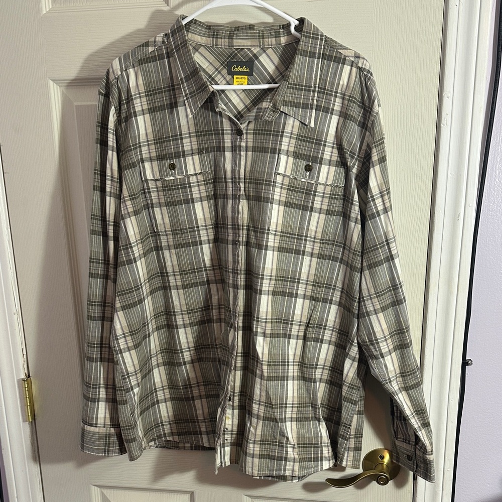 Cabela’s plaid button down